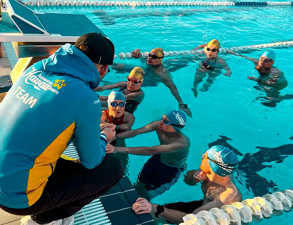 Schwimmtraining in den Camps von Hannes Hawaii Tours