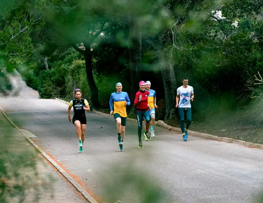 Lauftraining in den Triathlon-Camps von Hannes Hawaii Tours auf Mallorca.